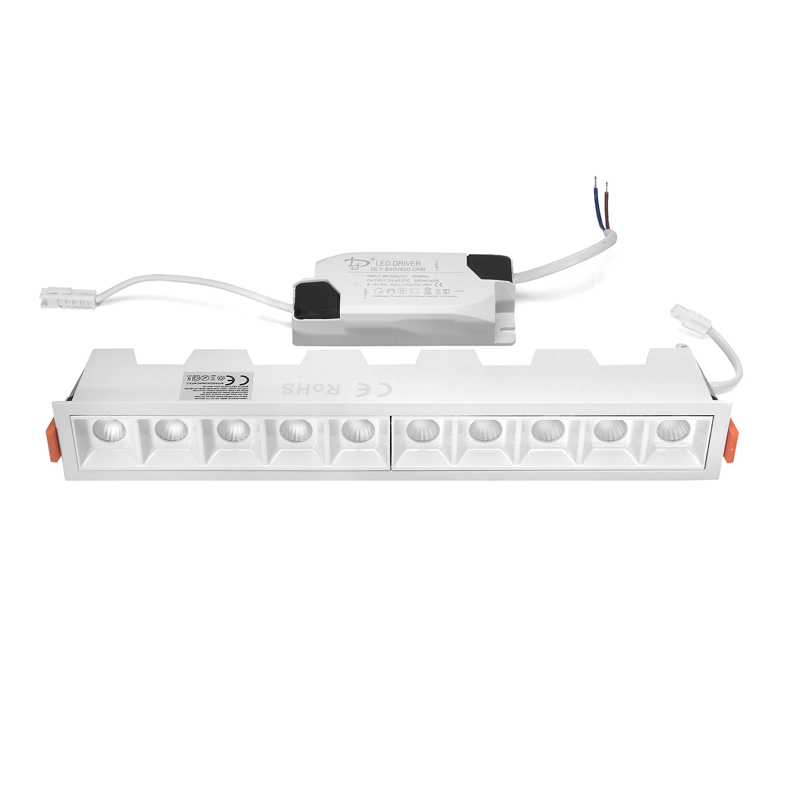 Lampa liniowa Led podtynkowa 20W 4000K BIAŁA JDL-10T Lampa liniowa Led podtynkowa 20W 4000K BIAŁA JDL-10T