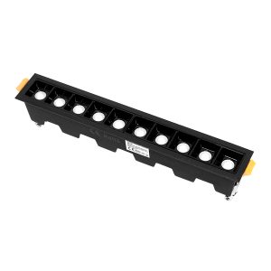 Lampa liniowa Led podtynkowa 20W 4000K czarna JDL-10T Lampa liniowa Led podtynkowa 20W 4000K czarna JDL-10T