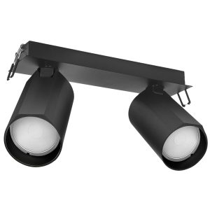 Lampa sufitowa wpuszczana BORA KJ2104 2xGU10 czarny