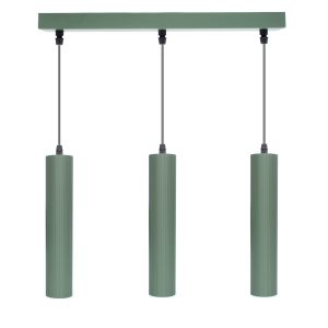 Lampa wisząca 3 x GU10 ESLA KJ217 oliwkowy