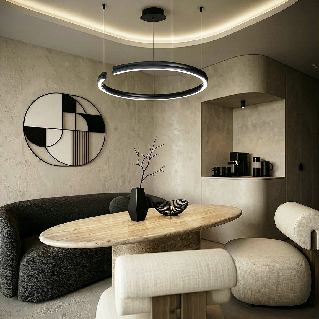 Lampa wisząca COSTA 30W DL-K01 CCT czarny Lampa wisząca COSTA 30W DL-K01 CCT czarny