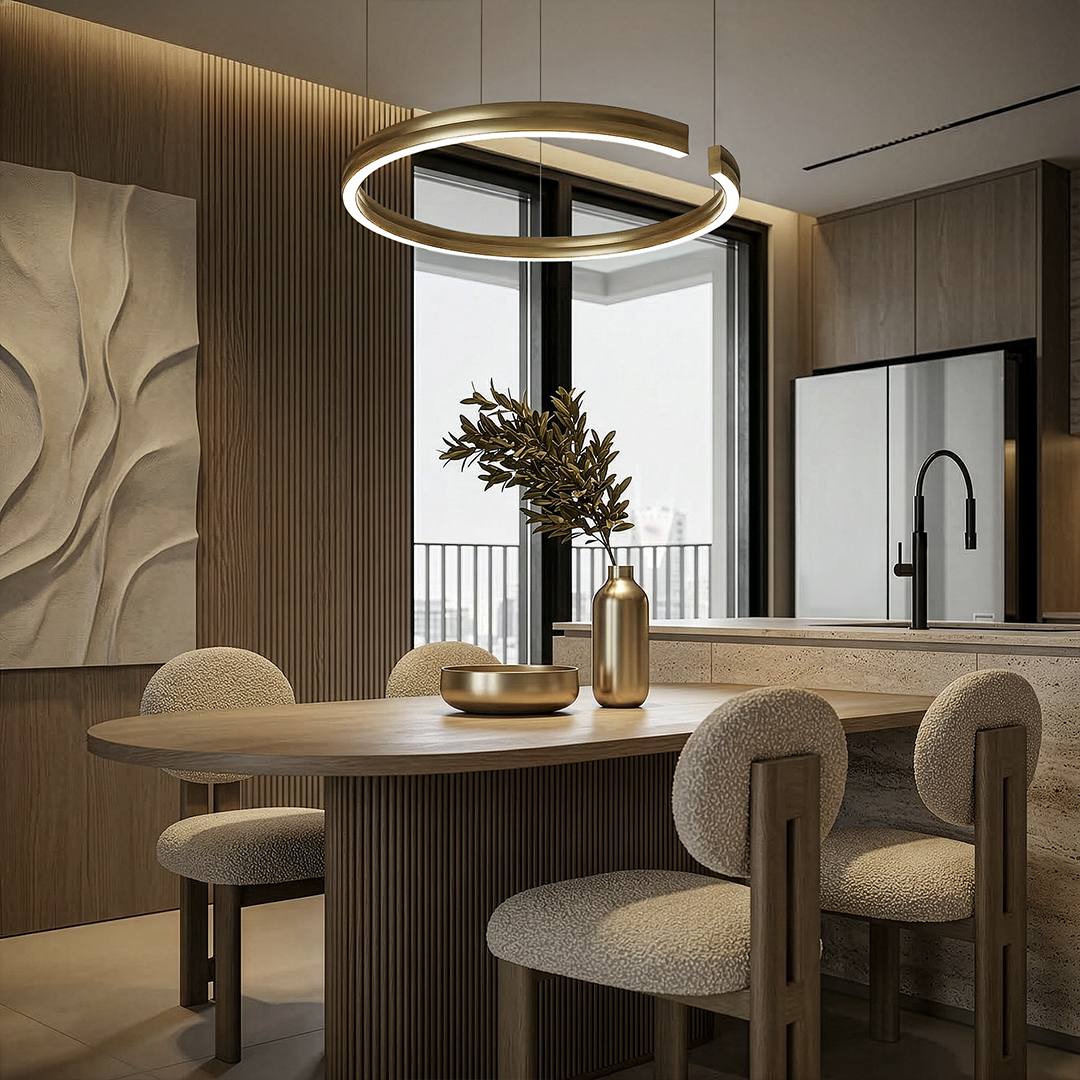 Lampa wisząca COSTA 30W DL-K01 CCT złoty Lampa wisząca COSTA 30W DL-K01 CCT złoty