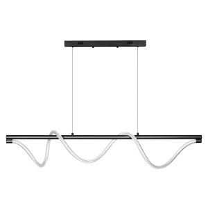 Lampa wisząca Serpente DDXZ003 55W czarna - wężyk splot