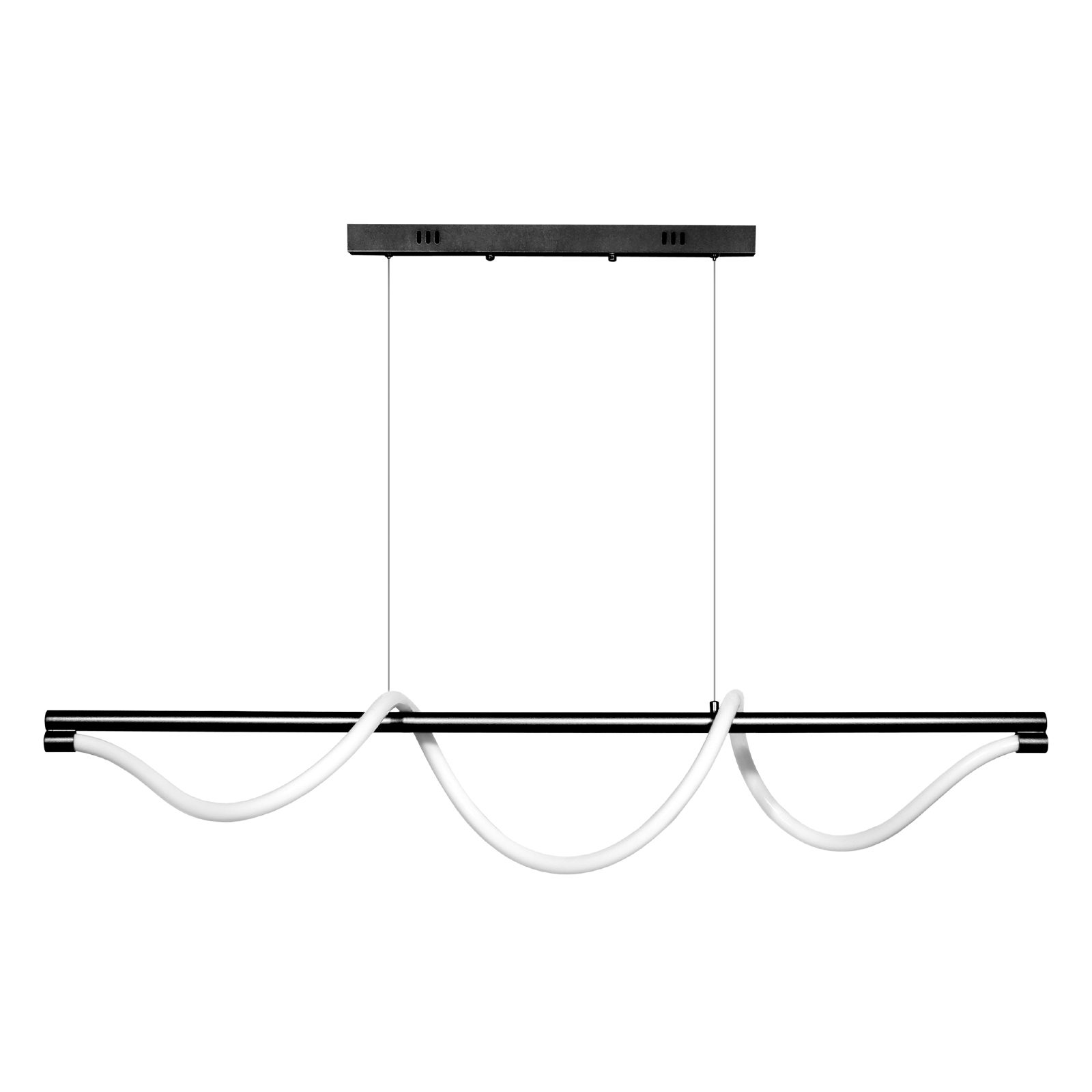 Lampa wisząca Serpente DDXZ004 55W czarna - wężyk gładki Lampa wisząca Serpente DDXZ004 55W czarna - wężyk gładki