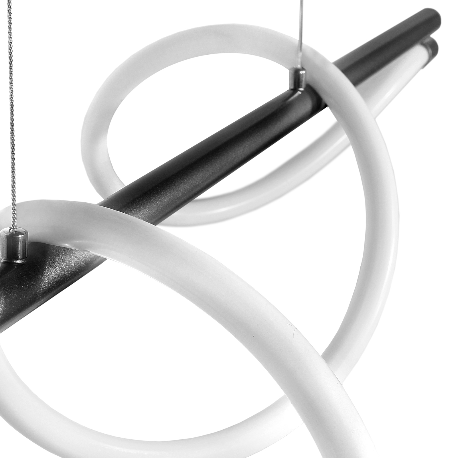 Lampa wisząca Serpente DDXZ004 55W czarna - wężyk gładki Lampa wisząca Serpente DDXZ004 55W czarna - wężyk gładki