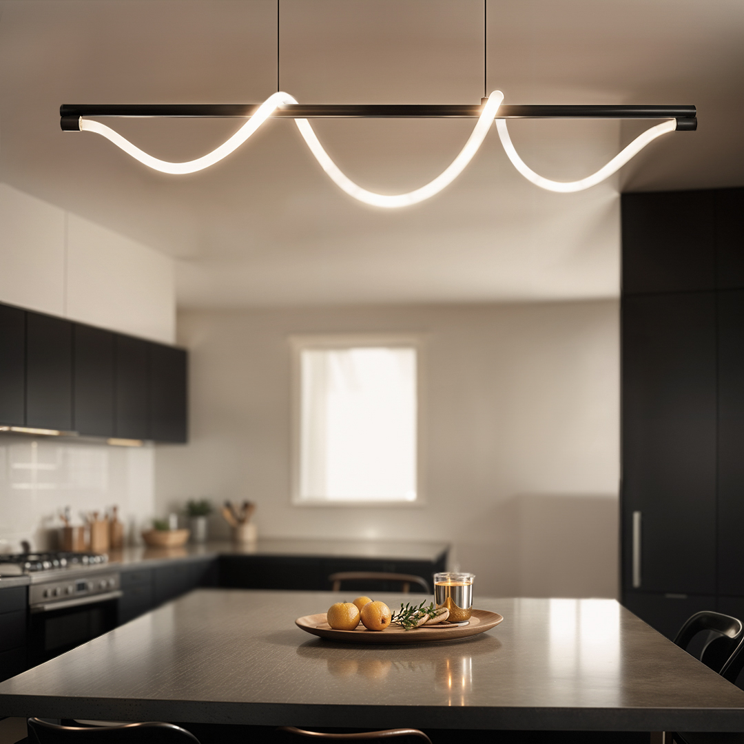 Lampa wisząca Serpente DDXZ004 55W czarna - wężyk gładki Lampa wisząca Serpente DDXZ004 55W czarna - wężyk gładki