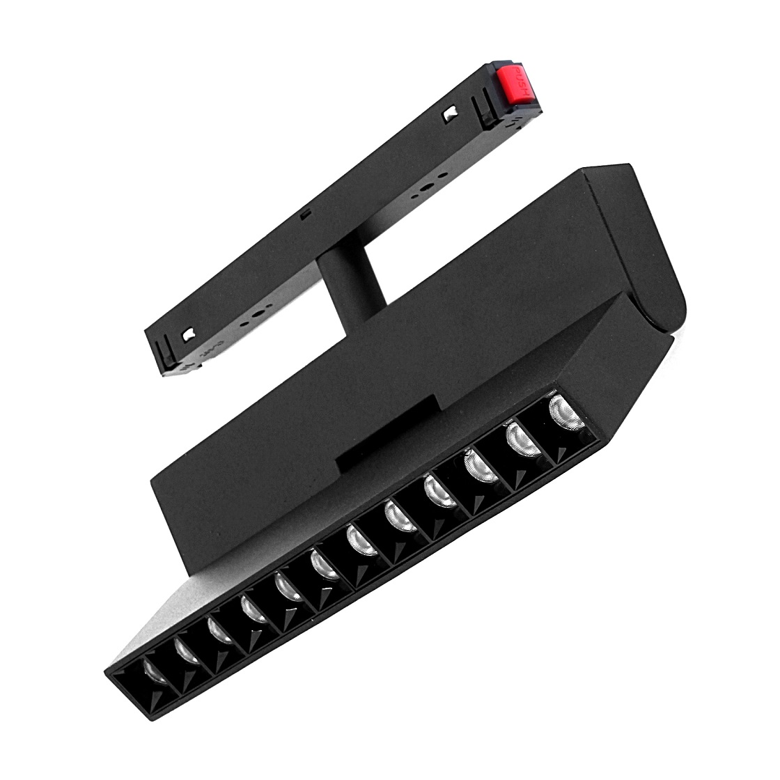 Lampa z diodami do szyn magnetycznych łamana 12W 3000K DDCX-GDZD12 Lampa z diodami do szyn magnetycznych łamana 12W 3000K DDCX-GDZD12