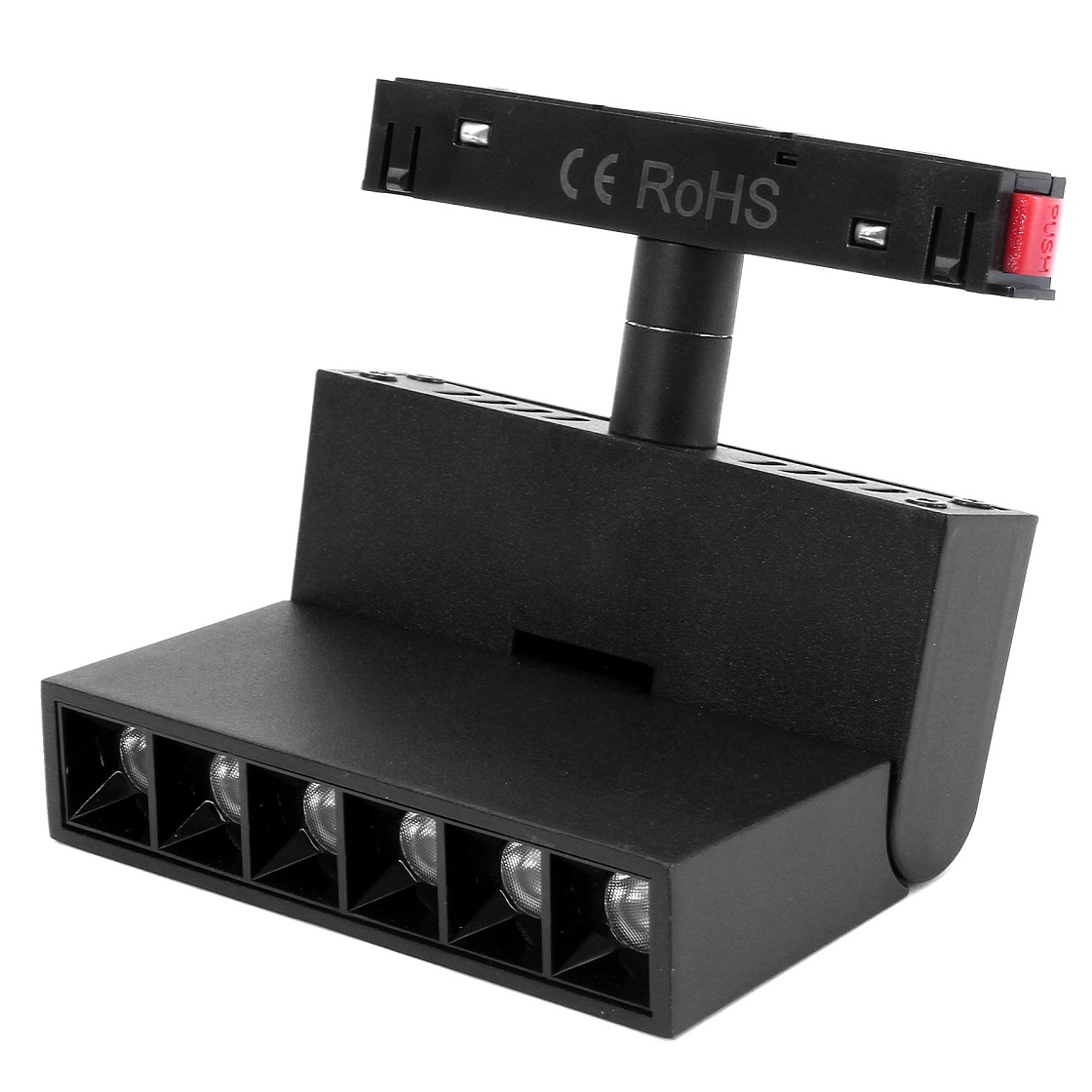 Lampa z diodami do szyn magnetycznych łamana 6W 3000K DDCX-GDZD6 Lampa z diodami do szyn magnetycznych łamana 6W 3000K DDCX-GDZD6