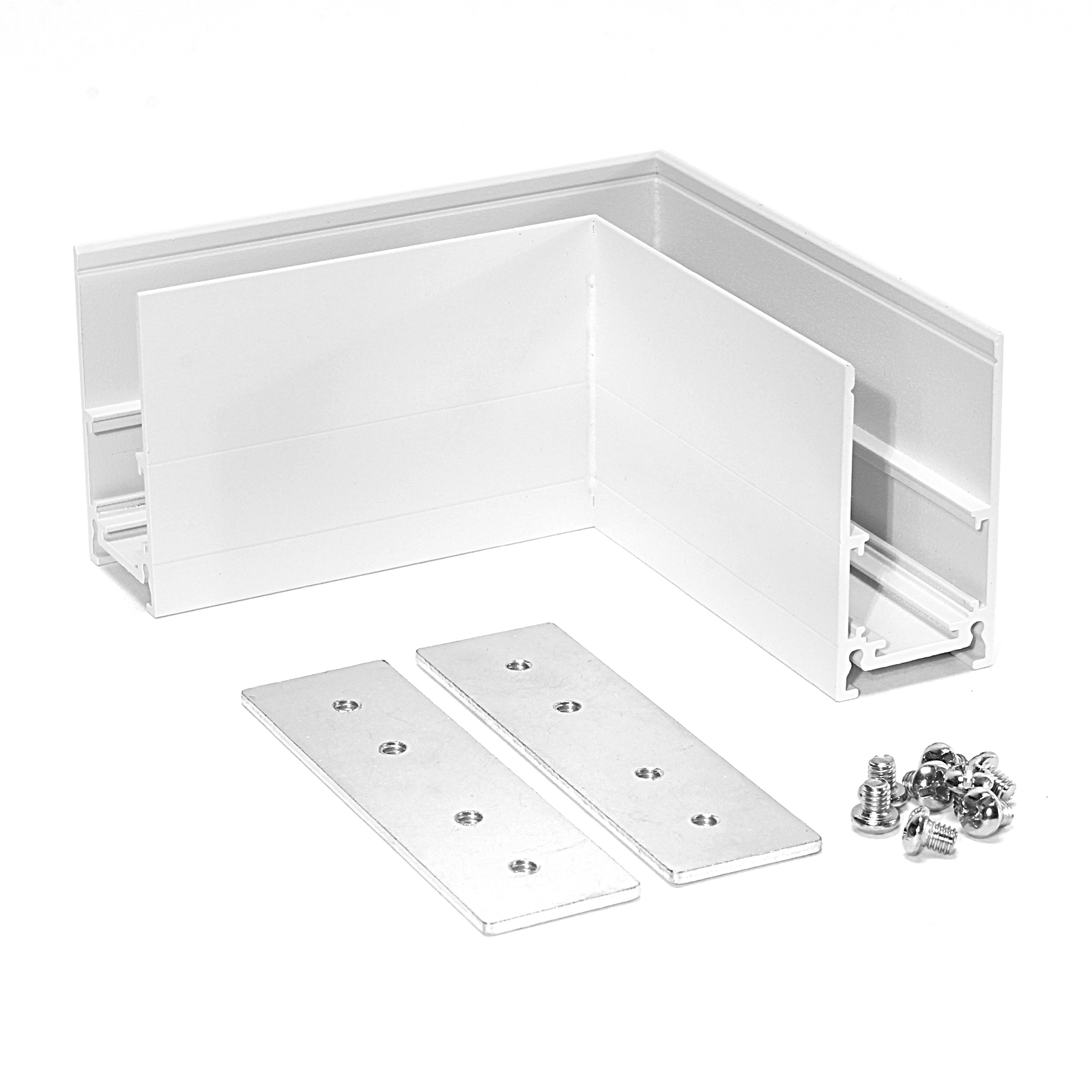 Narożnik Do Szyn Magnetycznych Natynkowych LL-20B ZJ 90 Biały Narożnik Do Szyn Magnetycznych Natynkowych LL-20B ZJ 90 Biały