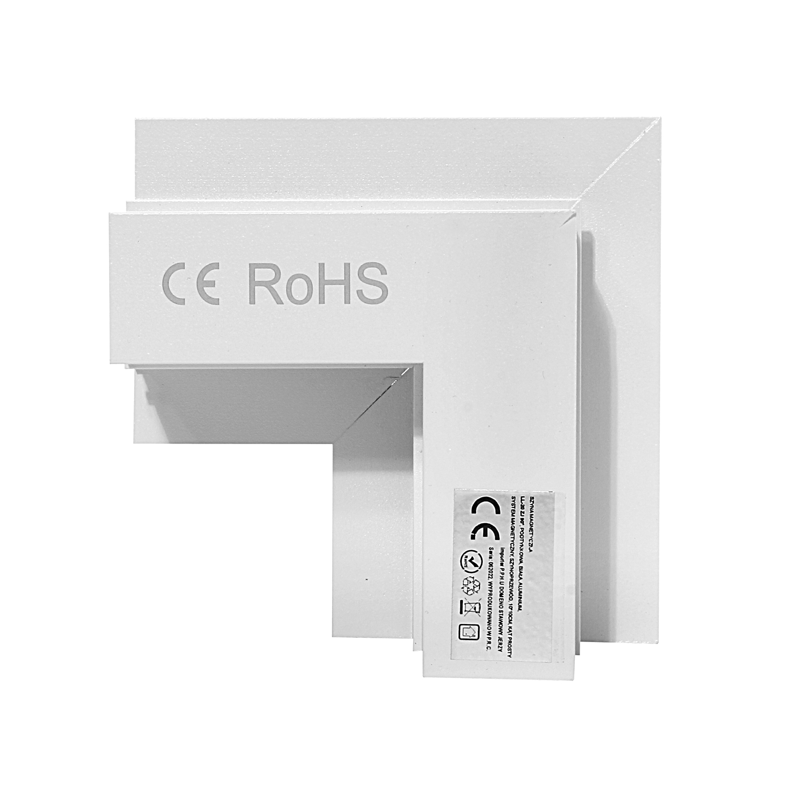 Narożnik Do Szyn Magnetycznych Podtynkowych LL-20C Biały Narożnik Do Szyn Magnetycznych Podtynkowych LL-20C Biały