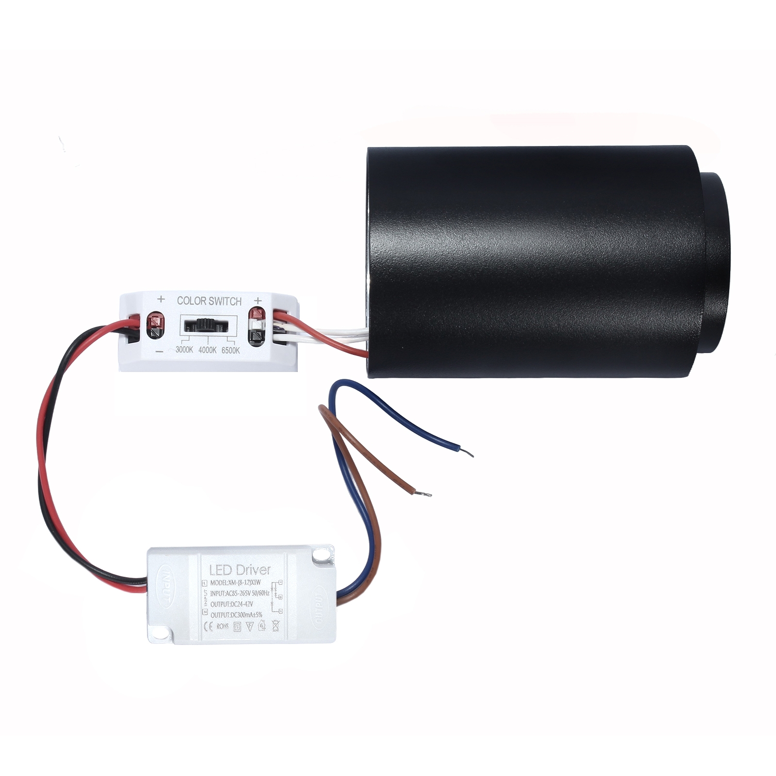 Oprawa natynkowa LED DABI PZE-930 CCT 3000-6000K 8W czarna Oprawa natynkowa LED DABI PZE-930 CCT 3000-6000K 8W czarna