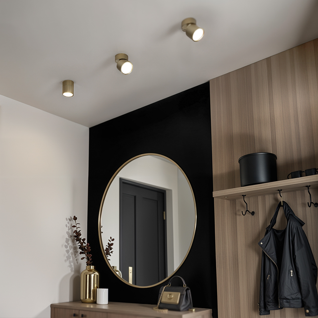 Oprawa oświetleniowa GX53 PZE-9001 Złota Oprawa oświetleniowa GX53 PZE-9001 Złota