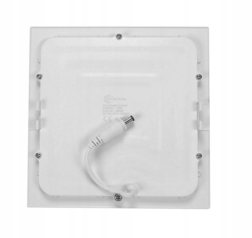 PANEL LED PODTYNKOWY PLAFON SUFITOWY KWADRAT 12W B.CIEPŁA PANEL LED PODTYNKOWY PLAFON SUFITOWY KWADRAT 12W B.CIEPŁA
