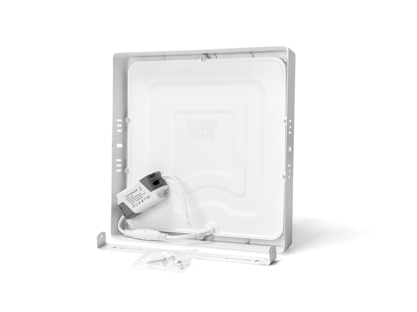 Panel LED NATYNKOWY PLAFON SUFITOWY KWADRAT LAMPA 18W biała zimna Panel LED NATYNKOWY PLAFON SUFITOWY KWADRAT LAMPA 18W biała zimna