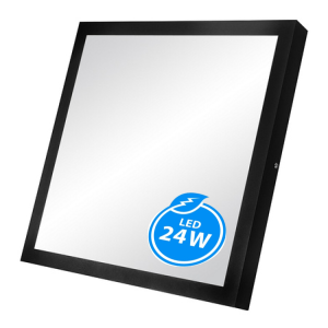 Panel LED natynkowy 30x30cm PL-F01 24W 4000K czarny