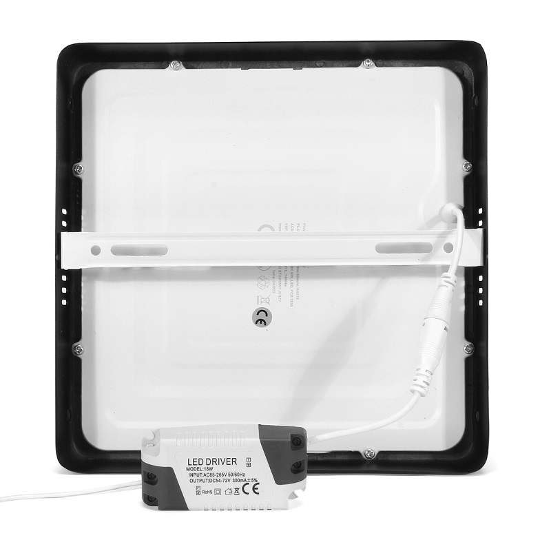 Panel Led natynkowy 18W czarny 4000k Panel Led natynkowy 18W czarny 4000k
