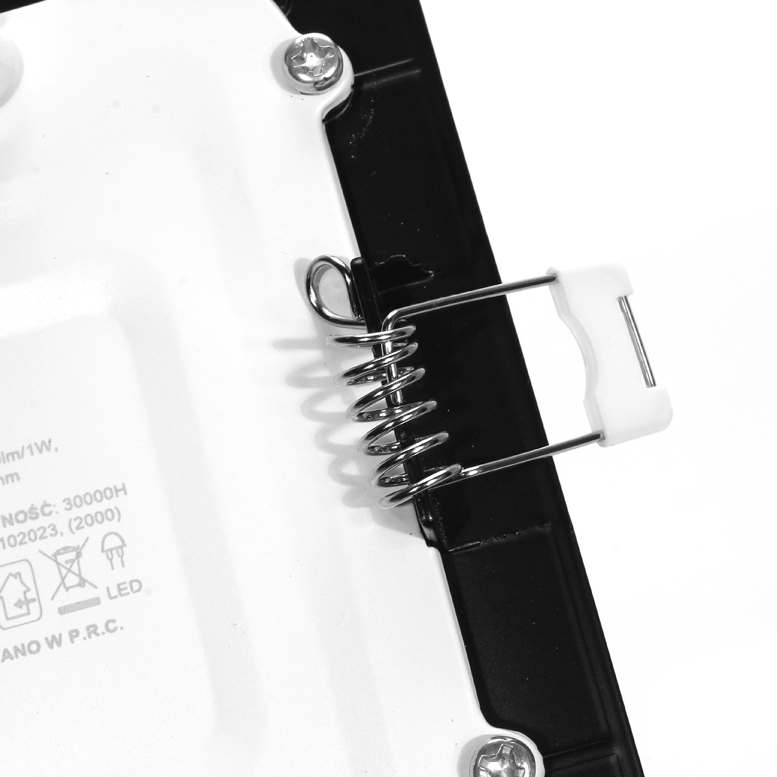 Panel Led podtynkowy kwadrat czarny 6W 3000K PL-B03 Panel Led podtynkowy kwadrat czarny 6W 3000K PL-B03