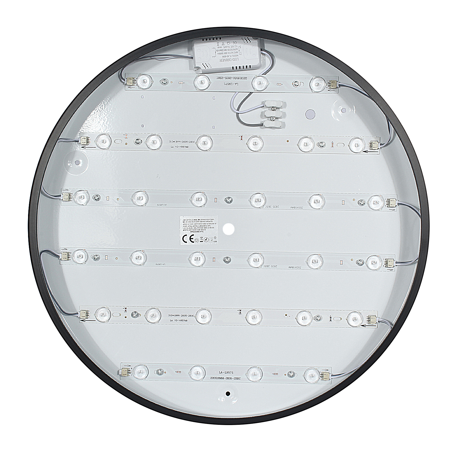 Plafon Natynkowy LED 40cm Okrągły BB01 40W 3000K Czarny Plafon Natynkowy LED 40cm Okrągły BB01 40W 3000K Czarny