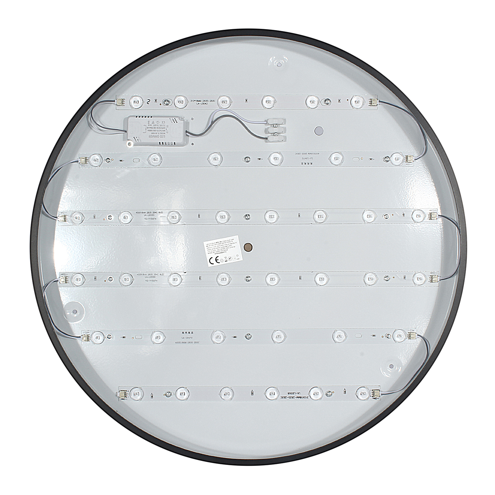 Plafon Natynkowy LED 50cm Okrągły BB02 50W 3000K Czarny Plafon Natynkowy LED 50cm Okrągły BB02 50W 3000K Czarny