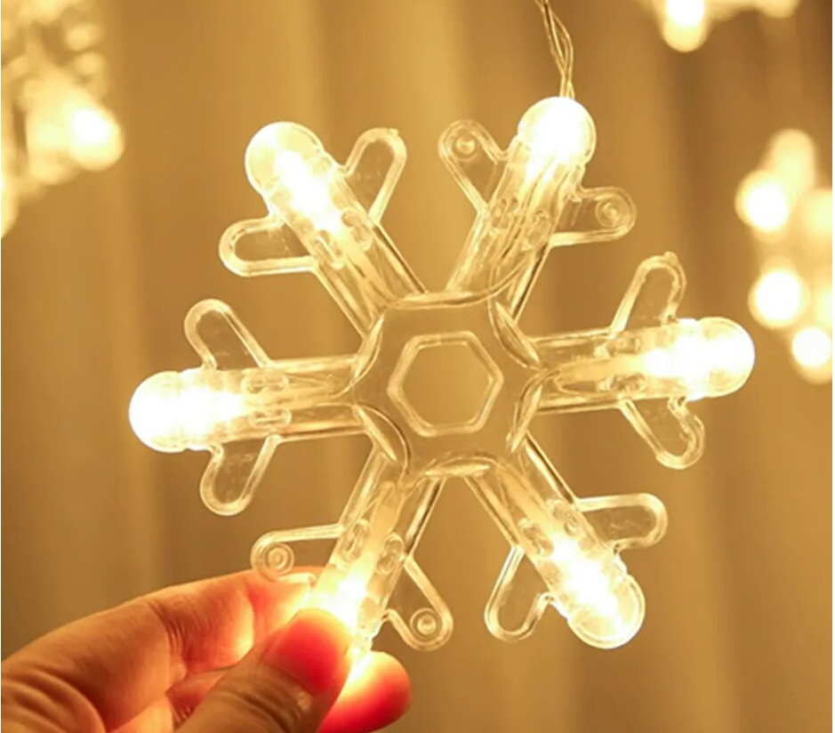 Płatki śniegu kurtyna 800L 4W barwa ciepła Płatki śniegu kurtyna 800L 4W barwa ciepła