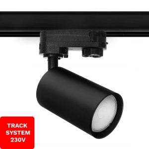 Reflektor GU10 szynowy Track System DD-05 czarny 3-Fazowy