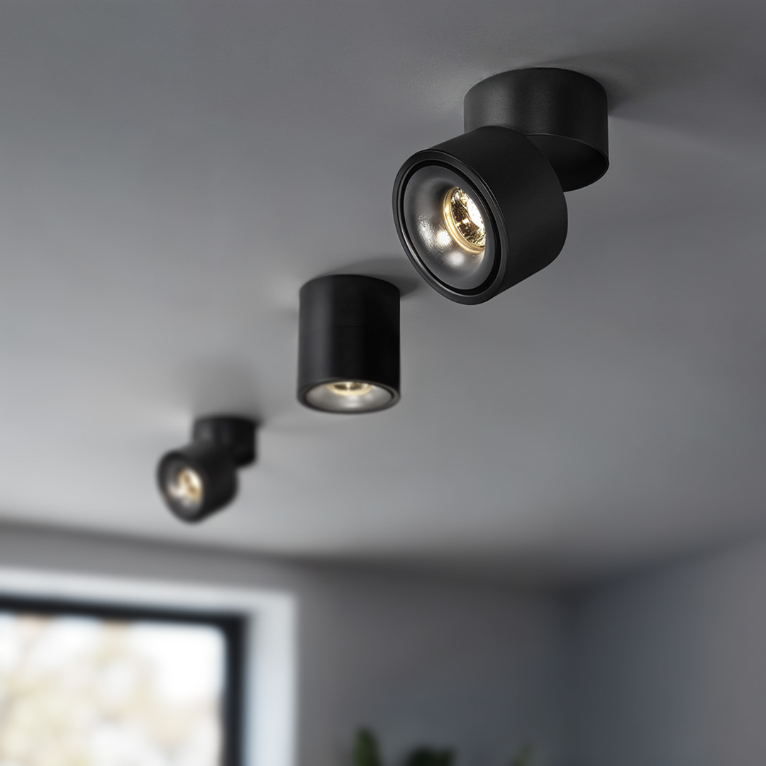 Ruchomy Spot LED EZ-CL06A-12 12W 4000K Czarny