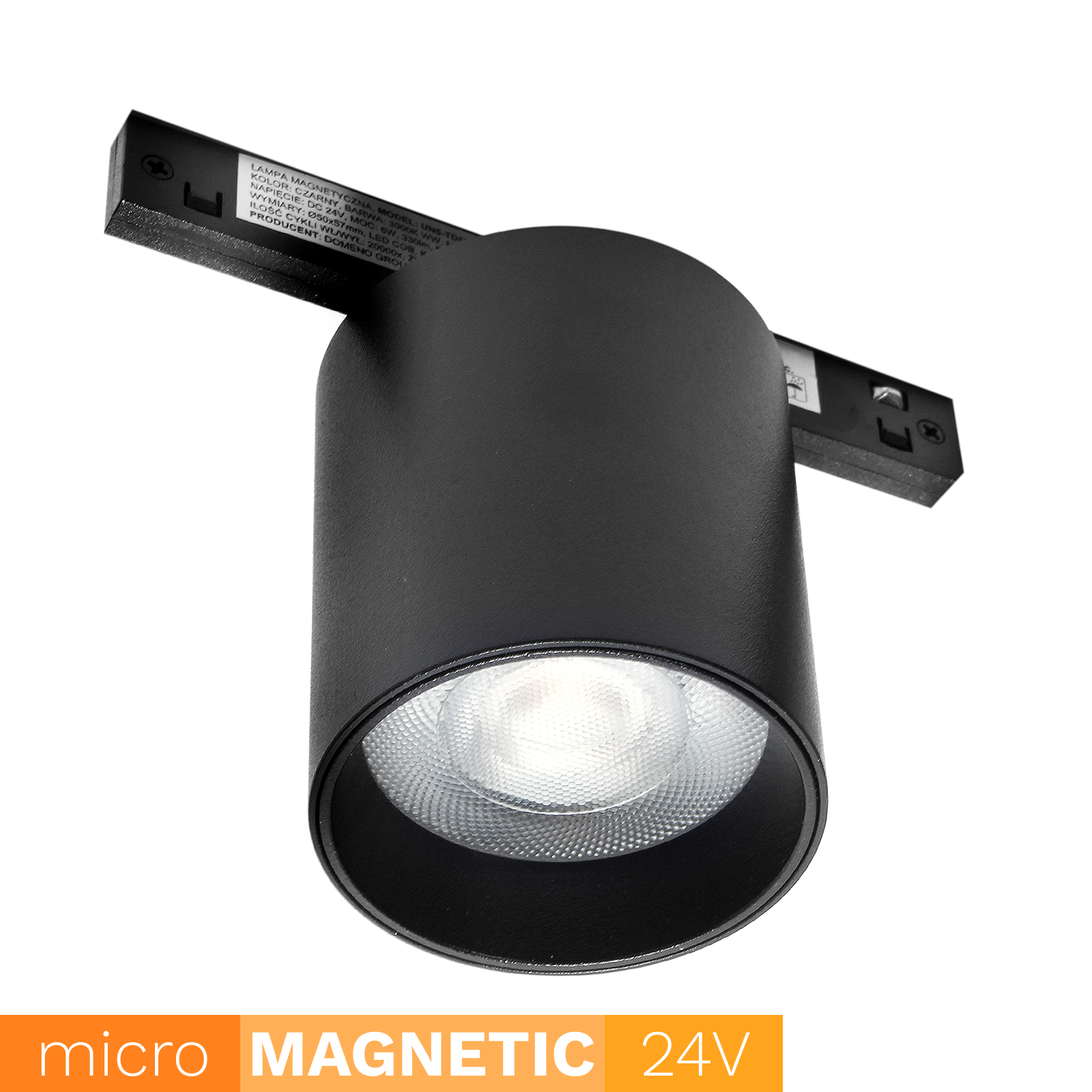 Spot do szyn magnetycznych UN5-TD50 Micro Magnetic 6W 4000K Spot do szyn magnetycznych UN5-TD50 Micro Magnetic 6W 4000K