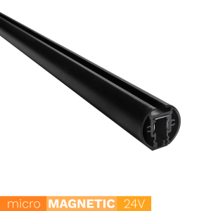 Szyna Magnetyczna Natynkowa okrągła UN5-O Micro Magnetic 200cm czarna Szyna Magnetyczna Natynkowa okrągła UN5-O Micro Magnetic 200cm czarna