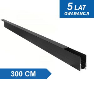 Szyna magnetyczna natynkowa LL-20B 300cm czarna Szyna magnetyczna natynkowa LL-20B 300cm czarna