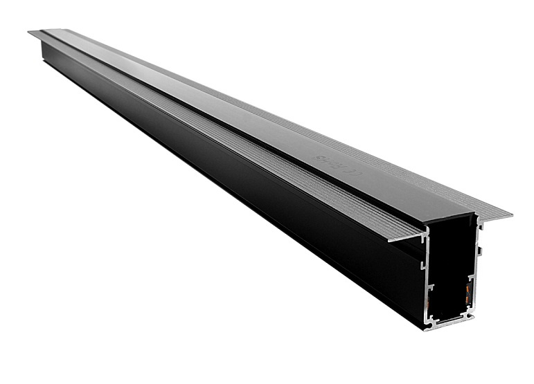 Szyna magnetyczna podtynkowa LL-20C czarna 300cm Szyna magnetyczna podtynkowa LL-20C czarna 300cm