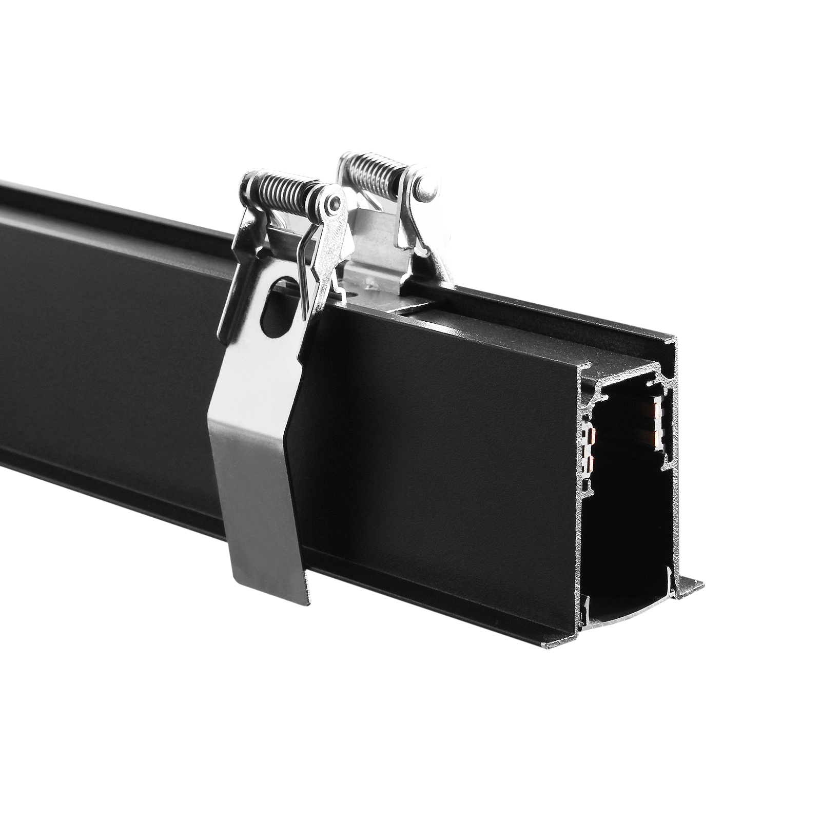 Szyna magnetyczna podtynkowa LL-20F czarna 150cm Szyna magnetyczna podtynkowa LL-20F czarna 150cm