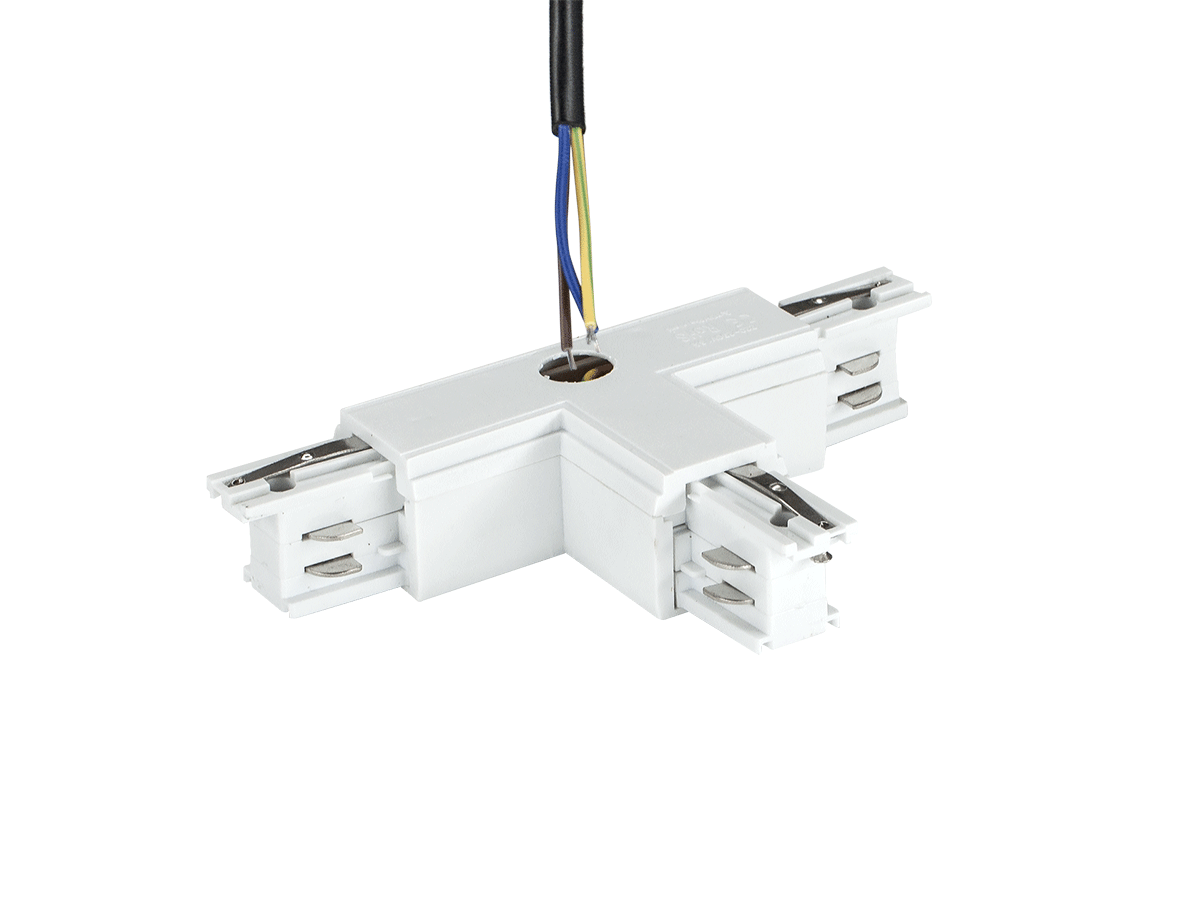Trójnik do szyn 3-Fazowych Track System 230V biały Trójnik do szyn 3-Fazowych Track System 230V biały
