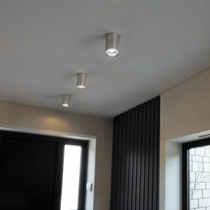 Tuba Gu10 srebrna szczotkowana