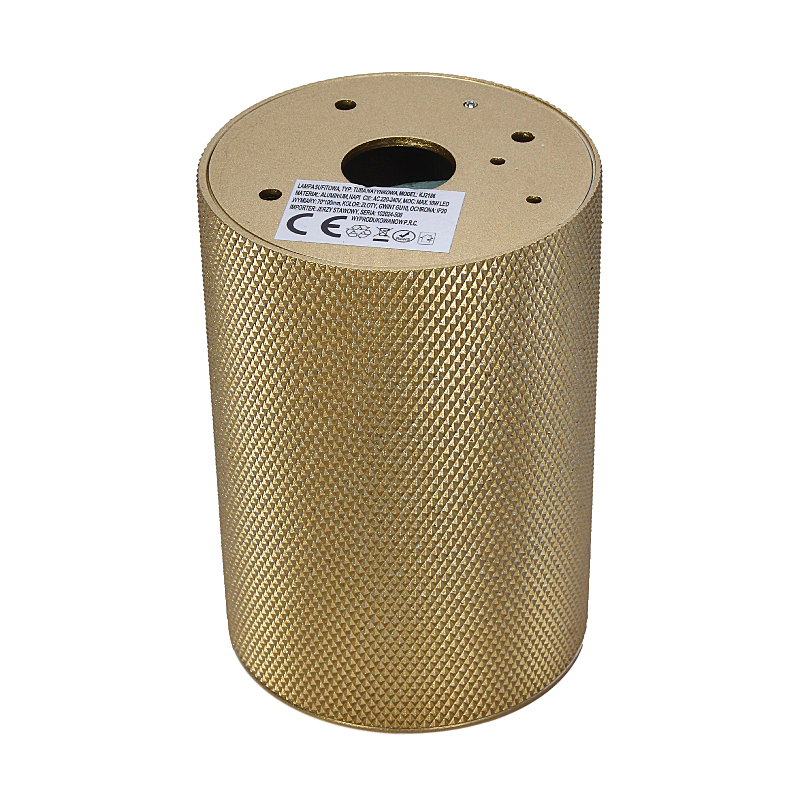 Tuba natynkowa Gu10 KJ2186 złoty