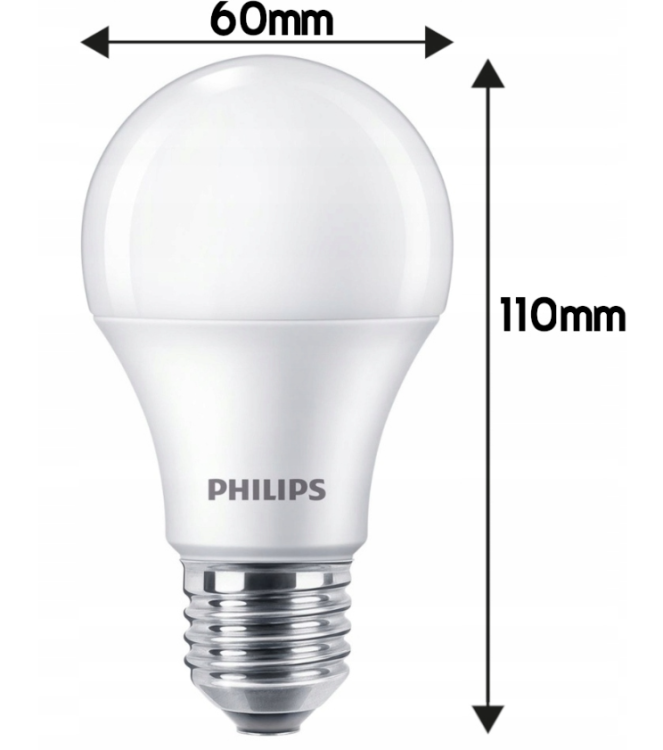 Żarówka E27 A60 Philips 8W 4000K Żarówka E27 A60 Philips 8W 4000K