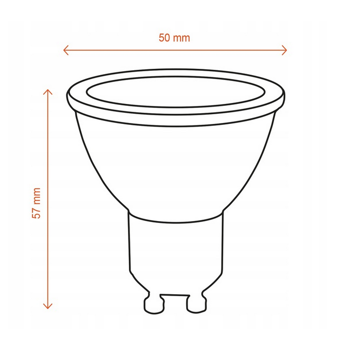 Żarówka Led GU10 10W 4000K