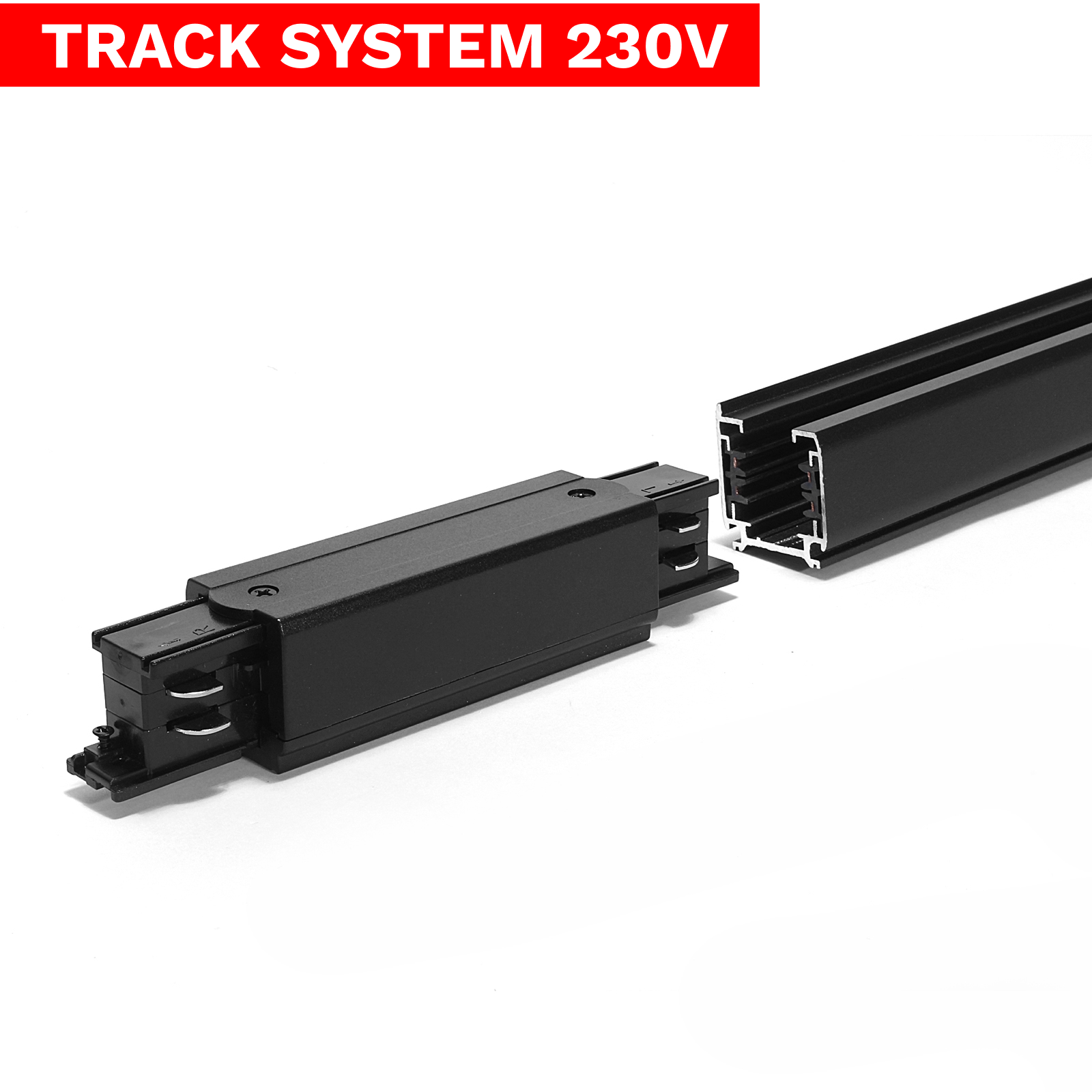 Zasilanie środkowe Track System LL-DX4 czarny Zasilanie środkowe Track System LL-DX4 czarny