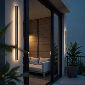 Zewnętrzny Kinkiet Elewacyjny LED 100cm UNO-BH-018 18W 3000K Czarny IP54