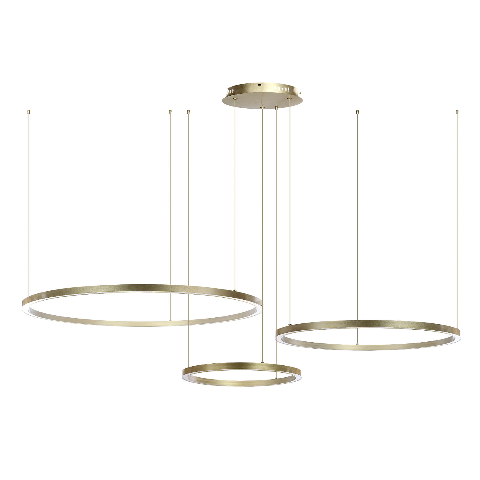 Złota Lampa wisząca okręgi 116W złota AZ134 MONZA Złota Lampa wisząca okręgi 116W złota AZ134 MONZA