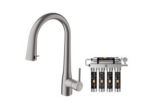 BEZDOTYKOWA BATERIA Z FILTREM WODY – FREAK FILTER - NIKIEL SZCZOTKOWANY INOX