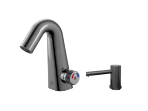 BEZDOTYKOWA BATERIA UMYWALKOWA Z DOZOWNIKIEM FREAK BATHROOM CLASSIC - GUN METAL BEZDOTYKOWA BATERIA UMYWALKOWA Z DOZOWNIKIEM FREAK BATHROOM CLASSIC - GUN METAL