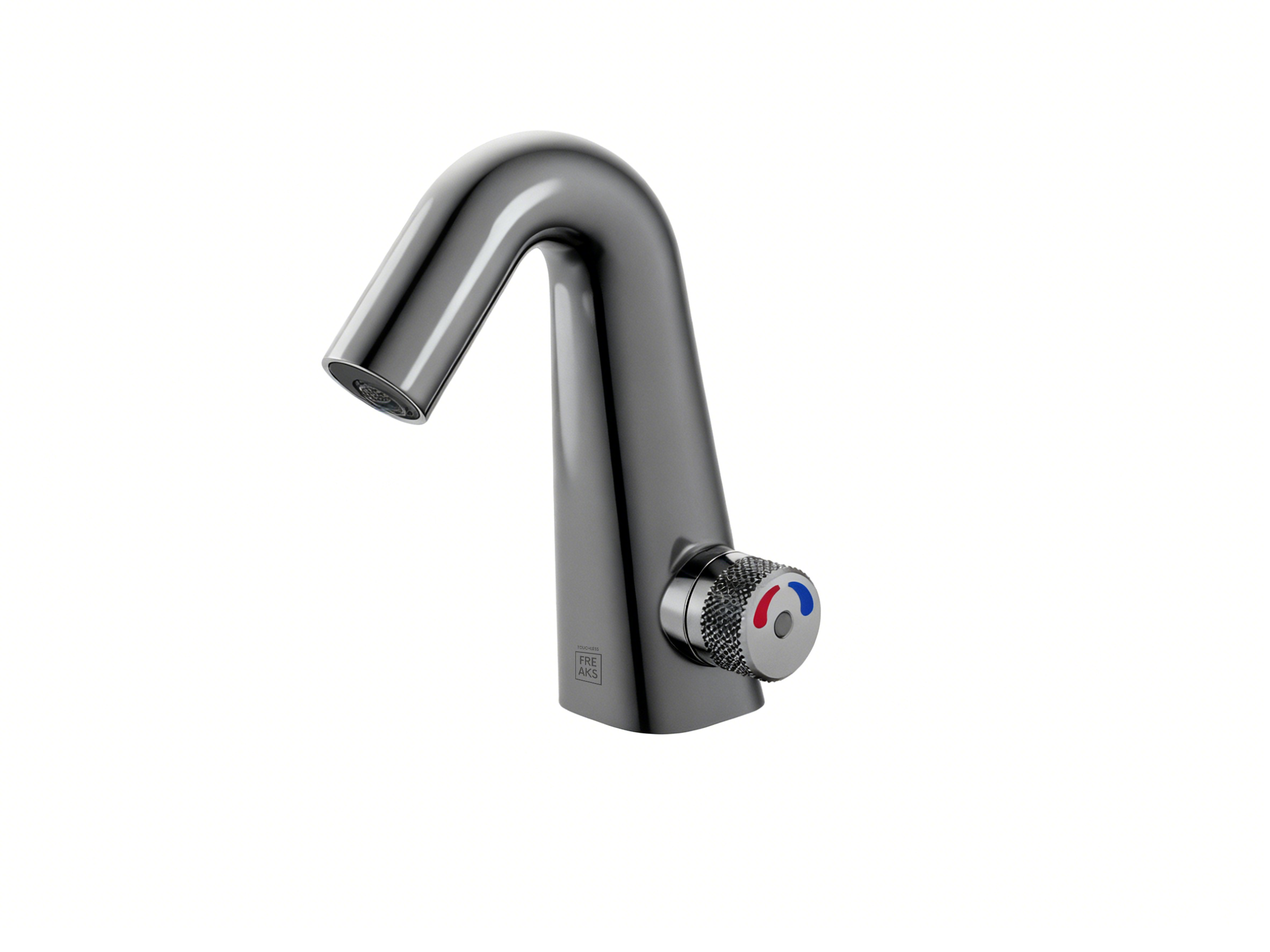 BEZDOTYKOWA BATERIA UMYWALKOWA DO ŁAZIENKI FREAK BATHROOM – CLASSIC - GUN METAL