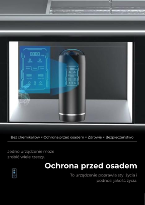 FILTR WODY ODWRÓCONA OSMOZA JONIZATOR GENERATOR WODORU - Czarny z kranikiem