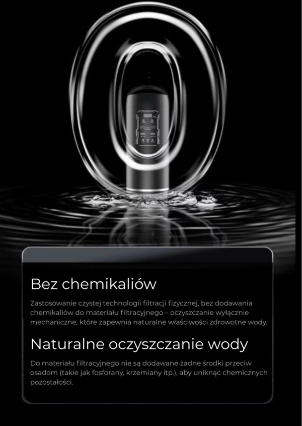 FILTR WODY ODWRÓCONA OSMOZA JONIZATOR GENERATOR WODORU - Chrom z kranikiem