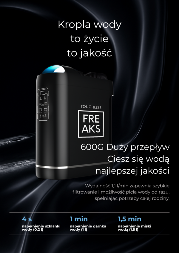 FILTR WODY ODWRÓCONA OSMOZA JONIZATOR GENERATOR WODORU - Bez kranika