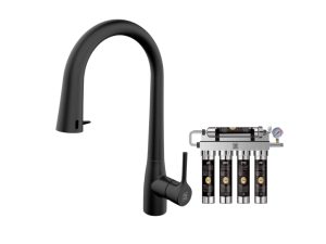 BEZDOTYKOWA BATERIA Z FILTREM WODY – FREAK FILTER - CZARNY MAT