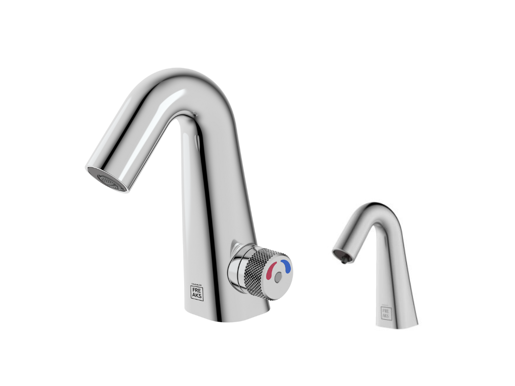 BEZDOTYKOWA BATERIA UMYWALKOWA Z DOZOWNIKIEM FREAK BATHROOM - CHROM