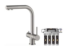 MANUALNA BATERIA Z FILTREM WODY – FREAK MANUAL - NIKIEL SZCZOTKOWANY INOX